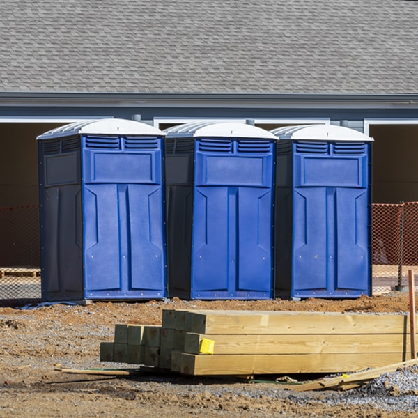 what is the maximum capacity for a single portable toilet in Lisbon NY